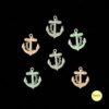 Pastel Anchor Charms - Pack of 6 (3x2cm) | Resin Art, Jewellery Making & Nautical Crafts