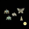 Assorted Metal Charms Mix - Pack of 5 (2-3cm) | Larger Embellishments for Jewellery, Resin Art & Crafts