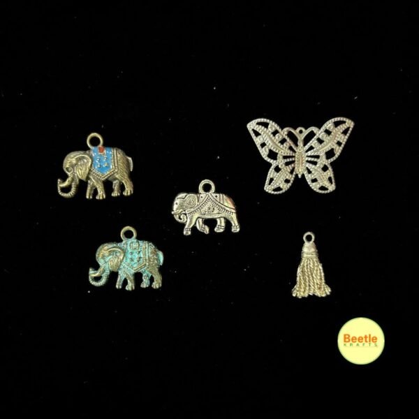 Buy Beautiful Metal Charms Mix for Resin Art – Pack of 5