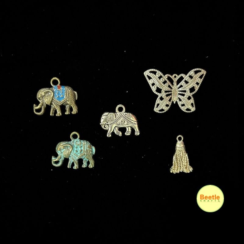 Buy Beautiful Metal Charms Mix for Resin Art – Pack of 5