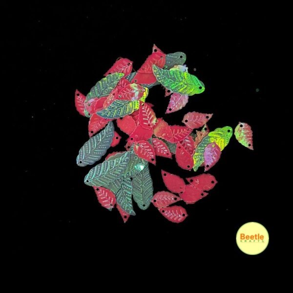 Holographic Leaf Charms - Pink & Teal (2-3cm, Pair) | Resin Art, Jewellery Making & Unique Crafts 13 285