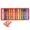 Camel Triangular Oil Pastels - 12 Shades | Ergonomic Design for Kids & Beginners