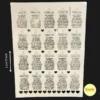 Namokar Mantra Sticker A4: Buy Premium Golden Sheets