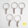 Silver Keyrings (Pack of 20) - 25mm (Without Connector) for DIY Crafts, Keychain Making & Jewellery