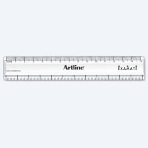 Artline Scale - 15 CM | Transparent Ruler for Accurate Drawing & Measurement (Pack of 1)