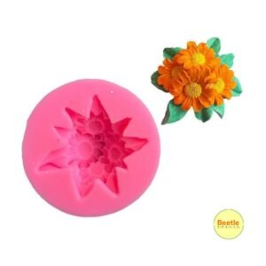 Flower Bunch Mould 3-in-1 | 5x6cm | Silicone Mould for Resin, Clay, Soap & Candles