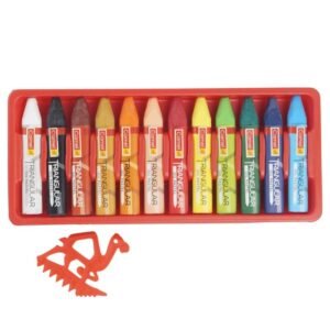 Camel Triangular Oil Pastels - 12 Shades | Ergonomic Design for Kids & Beginners