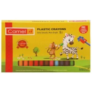 Camel Artica Plastic Crayons - 12 Shades | Non-Toxic, Durable & Smooth