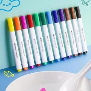 Magical Water Painting Pens - 12 Colors Floating Ink Pen Kit | Erasable Whiteboard Markers