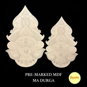 Ma Durga Pre-marked MDF Cutout | For Painting & Resin Art | 10" or 12", 4mm Thick