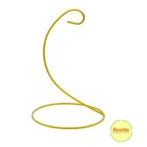 Gold Metal Hanging Stand Set (9" & 12") – T-Light, Terrarium & Ornament Display