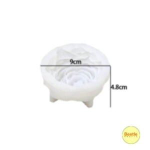 3D Peony Flower Silicone Mould - 9x4.8cm | For Candles, Soap, & Resin