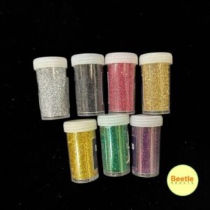 Glitter Powder - 10gm Bottle | Shimmering Sparkle for Resin Art, Crafts & Decoration (Rich Gold, Gold, Silver, Pink, Violet, Black, Green)