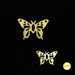 Golden Acrylic Butterfly Cutouts - DIY Crafts, Home Decor & Resin Art Embellishments (Available in 3x2 & 2x1.5 Inch)