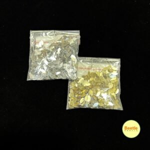 Golden & Silver Eye Shape Sequins (5g) - For Crafts & Resin Art