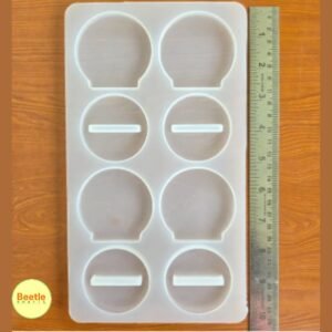 Round Photo Frame & Car Dash Silicone Mould (4 Cavity)