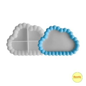 Cloud Shape Bubble Texture Silicone Mould (5x7 Inch) - Resin & Jesmonite Tray