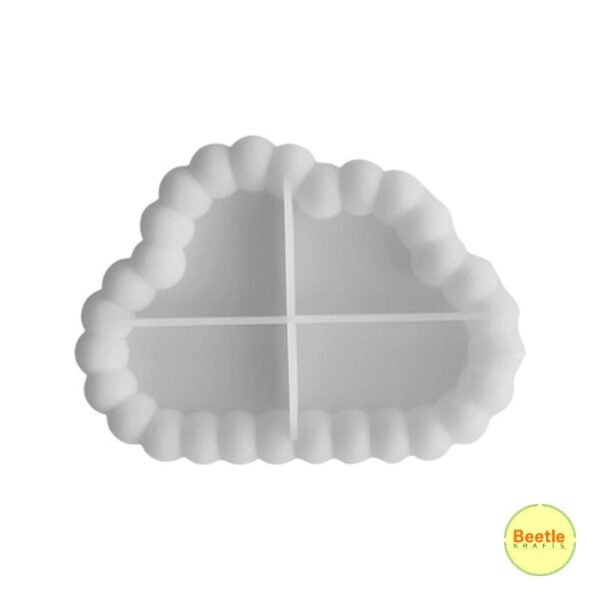 Cloud Shape Bubble Texture Silicone Mould (5x7 Inch) - Resin & Jesmonite Tray 13 484