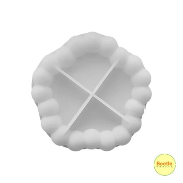 Hexagon Bubble Texture Silicone Mould (5x5 Inch) - Resin & Jesmonite Tray 15 485