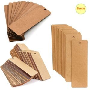 MDF Bookmark Blanks (Pack of 10) - 6x1.5 Inch, 3.5mm Thick | Decoupage, Resin & Painting