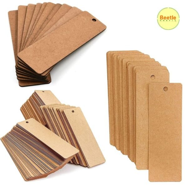 MDF Bookmark Blanks (Pack of 10) - 6x1.5 Inch, 3.5mm Thick | Decoupage, Resin & Painting 12 498