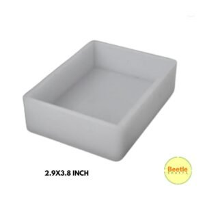 Deep Rectangle Block Silicone Mould (3.8x2.9 Inch) - 20mm Depth for Resin & Concrete Casting