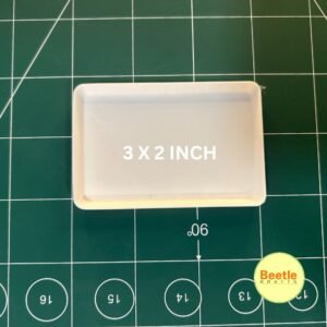 Classic White Rectangle Miniature Serving Tray | 3x2Inch | Dollhouse Accessory & Polymer Clay Base