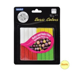 Nara Polymer Clay - Primary Colours Combo (75g x 4 Colours)