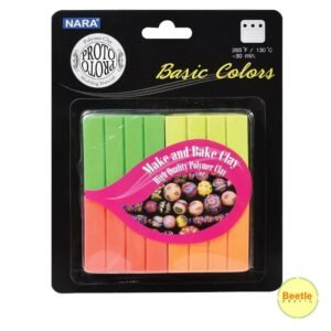 Nara Polymer Clay - Neon Colours Combo (75g x 4 Colours)
