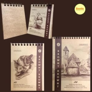Brown Tone Sketchbook – 100gsm | Premium Toned Paper for Multi-Media Art