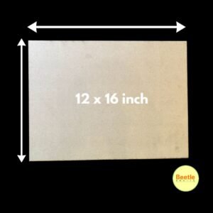 Plain MDF Nameplate / Craft Blank - 12 x 16 Inch, 4mm Thick
