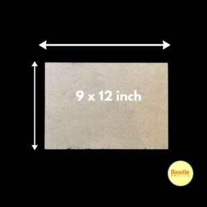 Plain MDF Nameplate / Craft Blank - 9X12 Inch, 4mm Thick