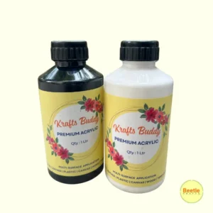 Premium Studio Acrylic Paint – 1 Litre (1000ml) | High-Volume Professional Grade