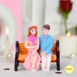 Couple Miniature on Bench – 2 Inch | Romantic DIY Craft Accessory