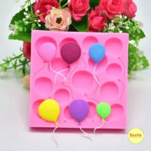 Balloon Fondant Silicone Mould – 15 Cavity | Professional Cake Decorating Tool