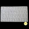 Alphabet & Numbers Silicone Mould – A-Z & 0-9 | Built-in Hanging Hole for Keychains