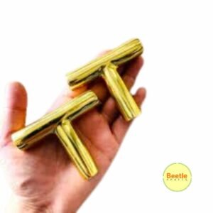 T-Shaped Golden Tray Handle – 2 Inch | Minimalist Modern Metal Hardware