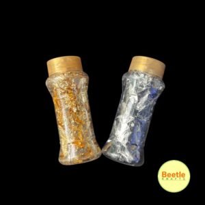 Metallic Foil Flakes – 15gm Bottle | Luxury Gold & Silver Leaf for Resin & Crafts