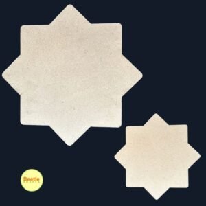 Designer Octagonal Star MDF Base – 8 / 12 Inch | 3.5mm Geometric DIY Canvas