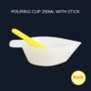 Silicone Mould Pouring Cup 250ml With Stick 1pc