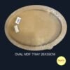 Oval MDF Tray – 25x35cm | Professional Grade DIY Serving Base