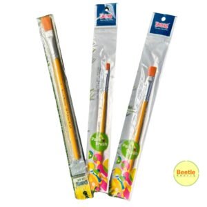 Dayal Flat Nylon Brushes – Professional Chisel Tip | Available in Sizes 2, 4, & 8