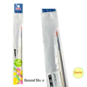 Dayal Round Nylon Brush – Size 0 | Professional Ultra-Fine Detail Brush