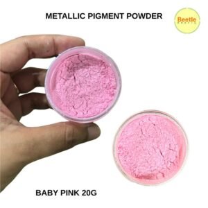 Baby Pink Metallic Pigment Powder – 20g | Soft Pearlescent Mica for Luxury Crafts