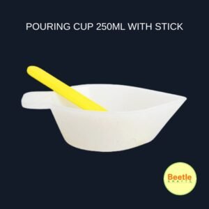Silicone Mould Pouring Cup 250ml With Stick 1pc